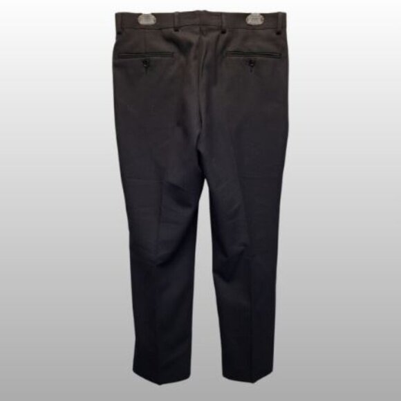 J. Ferrar Men's Black Dress Pants with Pressed Creases W32 x L30 - Picture 2 of 6